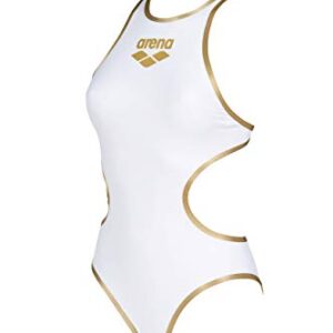 Arena Maillot De Bain Femme Big Logo Blanc 4