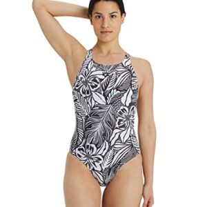 Arena Maillot De Bain Femme Graphic Blanc Noir 5