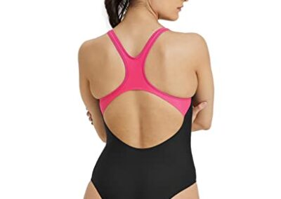 Arena Maillot De Bain Femme Swim Pro Graphic Noir Rose 2