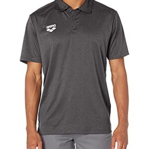 Arena Men M Usa Tech Polo Black Melange 2