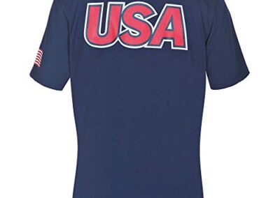 Arena Shirt Unisexe Officiel De L Equipe Nationale De Natation Des Etats Unis Bleu Marine Rouge L Mixte 2