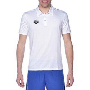 Arena Standard Team Line Short Sleeve Tech Polo Shirt For Men And Women White Xs 6