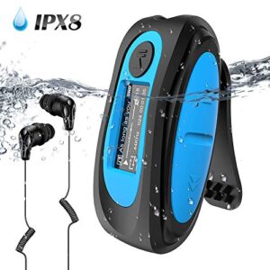 Baladeur Mp3 Pour Natation Piscine Agptek Mp3 Etanche Ipx8 8go Lecteur Avec Radio Fm Hifi 8