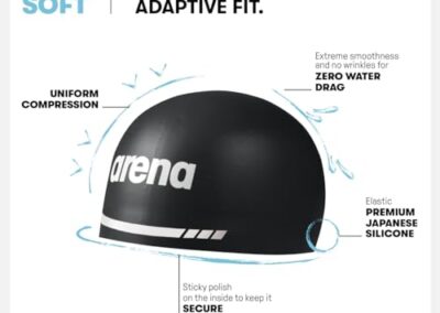 Bonnet De Natation Arena 3d Noir 6