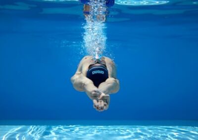 Bonnet De Natation En Silicone Arena 3d Soft Bleu