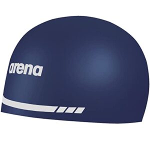 Bonnet De Natation En Silicone Arena 3d Soft Bleu Marine 7