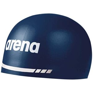 Bonnet De Natation En Silicone Arena 3d Soft Bleu Marine 9