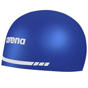 Bonnet De Natation En Silicone Arena 3d Soft Bleu Roi 7