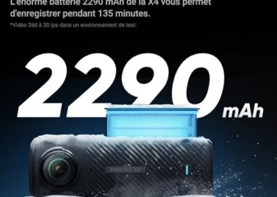 Camera D Action 360 8k Etanche Insta360 X4 Pack Luxe 5