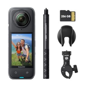 Camera D Action 360 8k Etanche Insta360 X4 Pack Moto 9