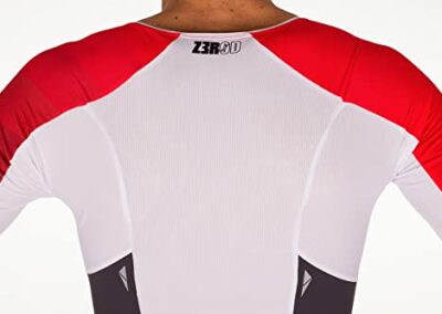 Combinaison Trifonction Triathlon Z3r0d Racer Gris Rouge 4