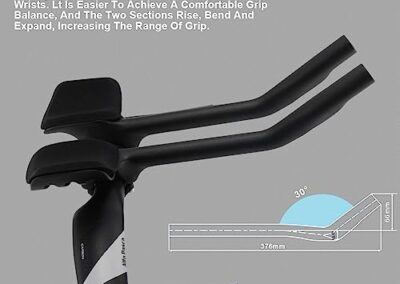 Guidon De Velo De Course Triathlon 360 Mm Carbone Alfa Pasca 3