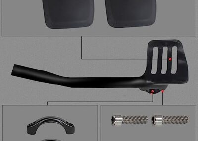 Guidon De Velo De Course Triathlon 360 Mm Carbone Alfa Pasca 6