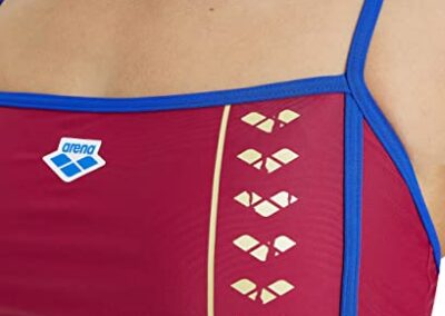Maillot De Bain 2 Pieces Bikini Arena Bordeaux Bleu Fluo 6