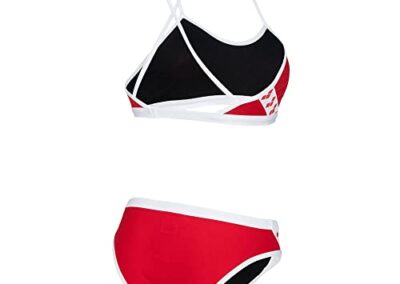 Maillot De Bain 2 Pieces Bikini Arena Rouge Blanc