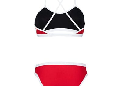 Maillot De Bain 2 Pieces Bikini Arena Rouge Blanc 6