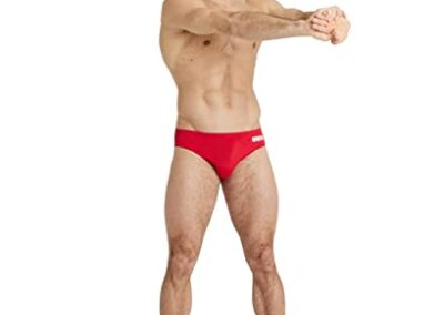 Maillot De Natation Team Swim Briefs Solid Rouge 4