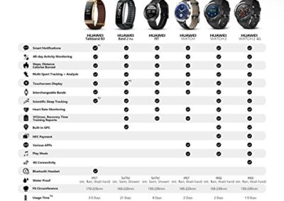 Montre Tracker D Activite Connectee Pour Le Sport Huawei Band 2 Pro Fitness 3