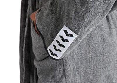 Peignoir Arena Soft En Coton Confortable Et Leger Gris 2