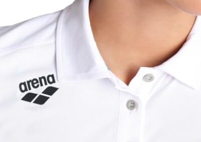 Polo Pour Femme Arena Solide Blanc 5