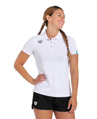 Polo Pour Femme Arena Solide Blanc 7