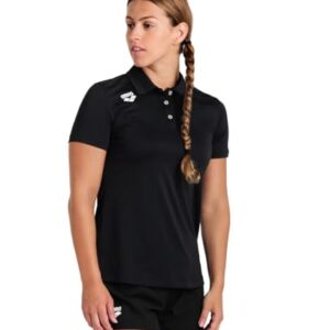 Polo Pour Femme Arena Solide Noir 7