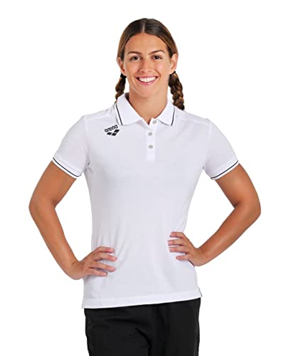 Polo Pour Femme Arena Team Solide Blanc 7