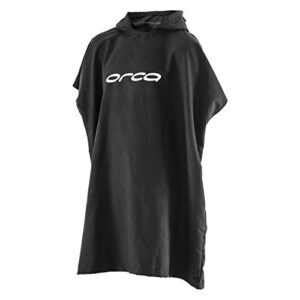 Poncho A Capuche Orca Sports Nautiques Noir Unisexe 3