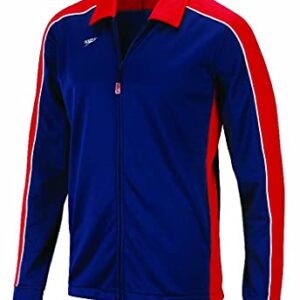 Speedo Streamline Warm Up Veste Pour Homme Homme 7201472 Rouge Bleu Marine Xs