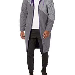 Speedo Team Colorblock Parka Veste Bomber Mixte Violet Gris Xxxs 11