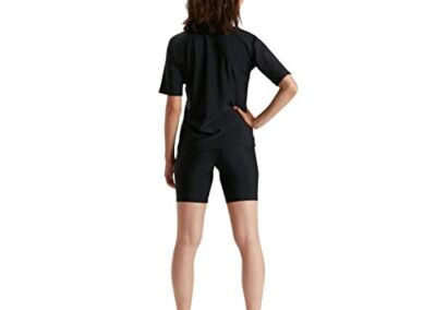 T Shirt Speedo Femme Sleeve Swim Sun Noir 5