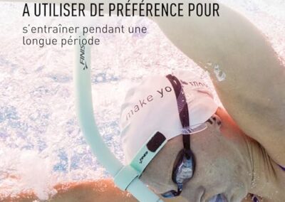 Tuba Frontal Natation Snorkel Finis Glide 3