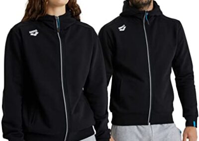 Veste A Capuche Unisexe Arena Team Panel Noir