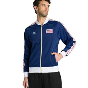 Veste Arena Team Relax Iv Jacket Nations Unisexe Bleu Marine Usa 4