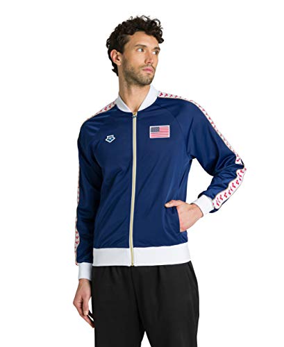 Veste Arena Team Relax Iv Jacket Nations Unisexe Bleu Marine Usa 4