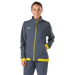 Veste De Survetement Femme Speedo Gris Jaune 2