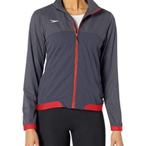 Veste De Survetement Femme Speedo Gris Rouge 4