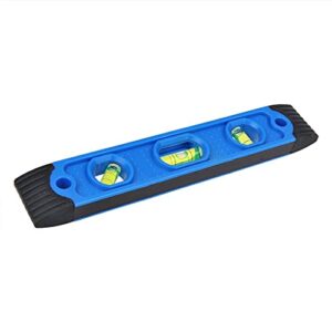 Petit niveau à bulle 225 mm –  3 fioles et bandes magnétiques